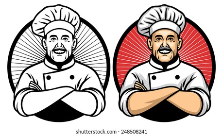 chef crossing arm pose