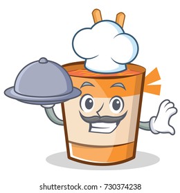 Chef cup noodles character cartoon