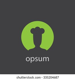 chef cutted identity template icon design element