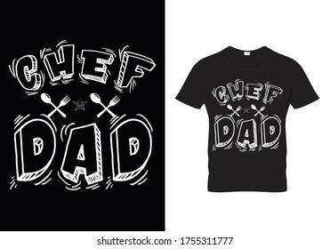 chef dad t shirt design