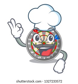 Chef dartboard in the shape of mascot