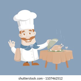 chef de cuisine Vector Illustration