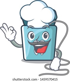 Chef dental floss in the cartoon shape