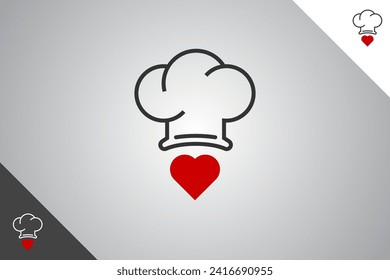 Chef design element. Bakery, cakes and pastries logo identity template. Perfect logo for business related to bakery, cakes and pastries. Isolated background. Vector eps 10.