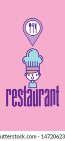 Chef design, Food restaurant menu dinner lunch cooking meal and tasty theme Vector illustration