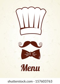 chef  design over white background vector  illustration  