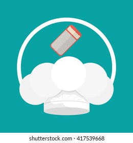 Chef design,  supplies icon. restaurant concept, vector illustration