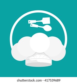 Chef design,  supplies icon. restaurant concept, vector illustration
