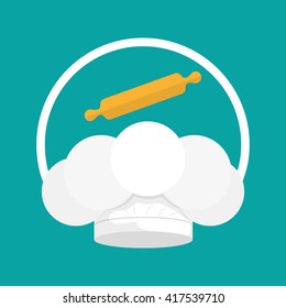 Chef design,  supplies icon. restaurant concept, vector illustration