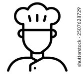 Chef Diversity Avatars icon illustration