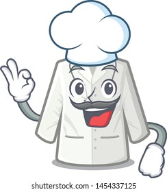 Chef doctor coat isolated in the character