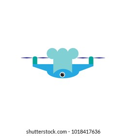 Chef Drone Logo Icon Design
