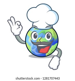 Chef earth above the sky the mascot