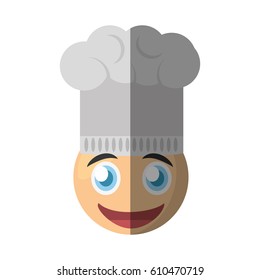 chef emoticon cartoon design vector illustration eps 10