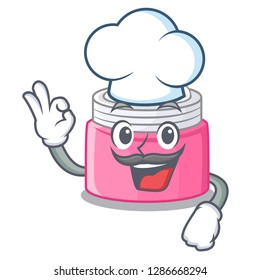 Chef face cream in the cartoon form