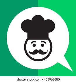 Chef face icon