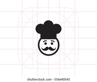 Chef face icon