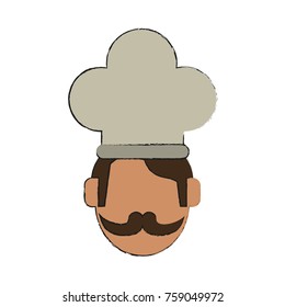 Chef face symbol icon vector illustration graphic design