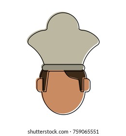 Chef face symbol icon vector illustration graphic design