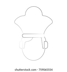 Chef face symbol icon vector illustration graphic design