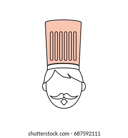 Chef faceless cartoon