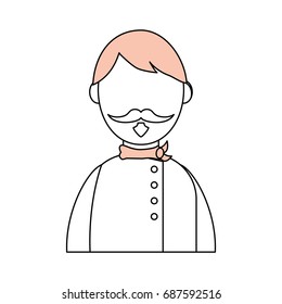 Chef faceless cartoon