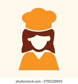 Chef Feminino inteligente vetor moda ravishing design incrível útil ilustração colorida background.eps