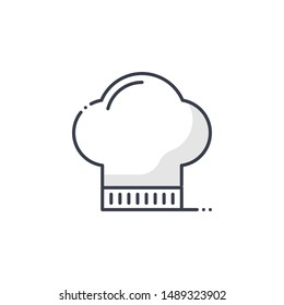 Chef Filled outline vector illustration. Food & Drinks style icon.