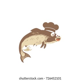 chef fish mascot