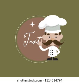 Chef Flat Vector Illustration Design