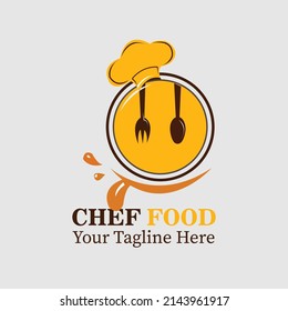 Chef Food Logo. It can be can be used for Cooking competition, resturent neme, companny brand name