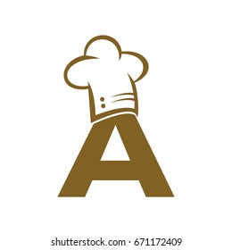 A Chef Food logo template