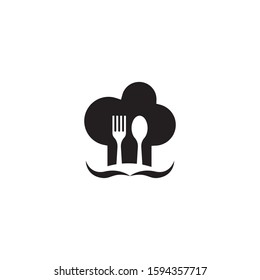 Chef food logo template vector icon