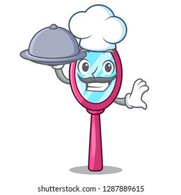 Chef with food mirror on the character dressing table