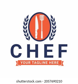 chef food restaurant logo emblem