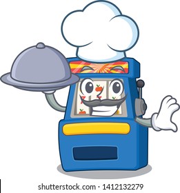 Chef with food slot machine 