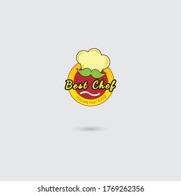 Chef Food Vector Logo Design Template