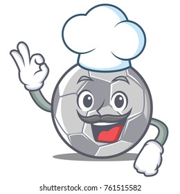 Chef football character cartoon style