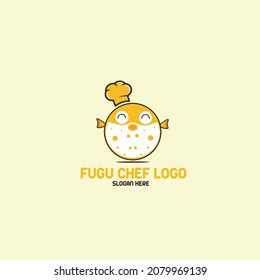 CHEF FUGU LOGO DISEÑO ALIMENTOS LOGO MODERNO SIMPLE NUEVO 