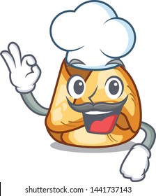 Chef fusi istriani isolated with the character