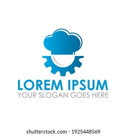 vector de equipo de chef, logotipo de servicio de alimentación
