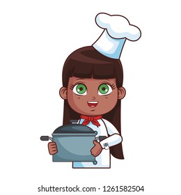 Chef girl cartoon