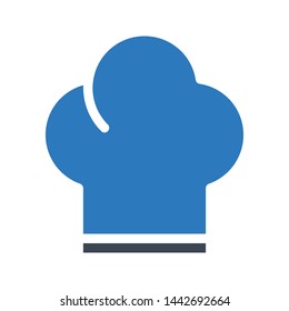 chef glyph color vector icon
