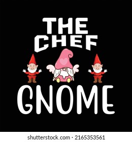 The chef gnome T-Shirt Design EPS File