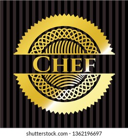 Chef gold shiny badge