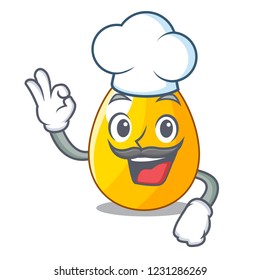 Chef Golden Eggo On Isolated Image Mascot