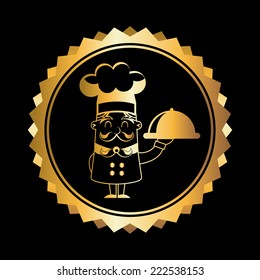 chef graphic design , vector illustration