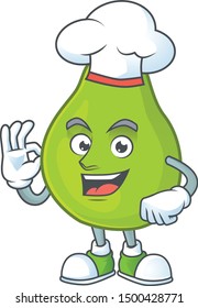 Chef guava fresh shape cartoon with mascot