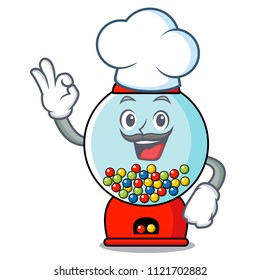 Chef Gumball Machine Character Cartoon Stock Vector (Royalty Free