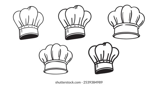 Chef had vector icon set 